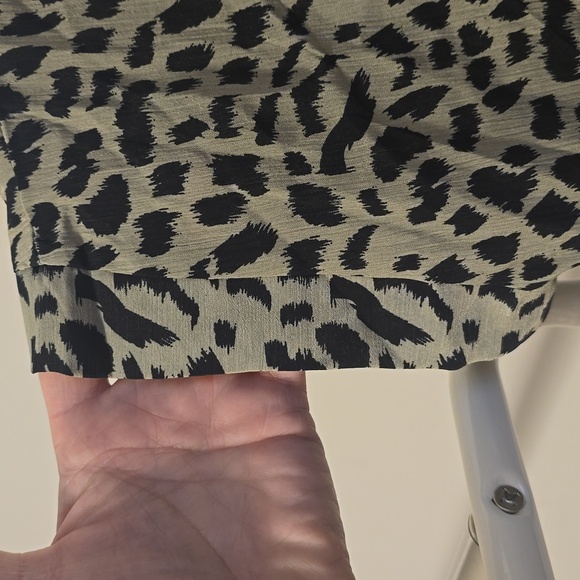 Black and Tan Leopard Print Shirt - Picture 3 of 3